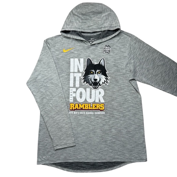 Nike Loyola University Chicago Ramblers NCAA Final Four 2018 Hoodie Sweatshirt L - Picture 1 of 16